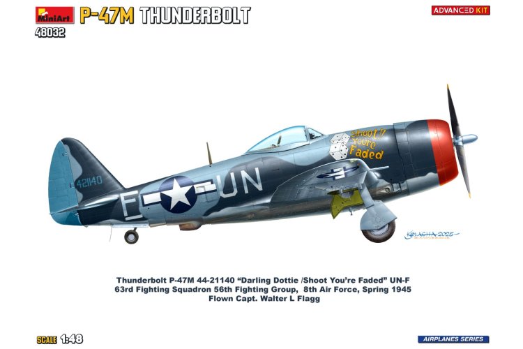 1:48 MiniArt 48032 Republic P-47M Thunderbolt WWII - Advanced Kit - Amerikaans Vliegtuig - Min48032 14 - MIN48032