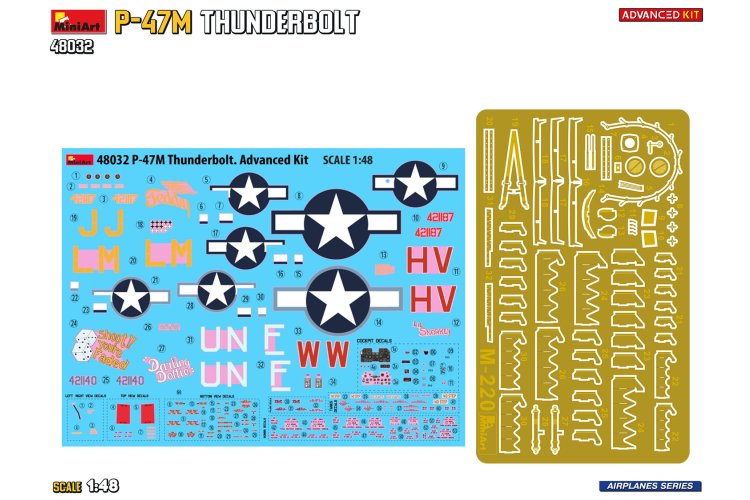1:48 MiniArt 48032 Republic P-47M Thunderbolt WWII - Advanced Kit - Amerikaans Vliegtuig - Min48032 15 - MIN48032