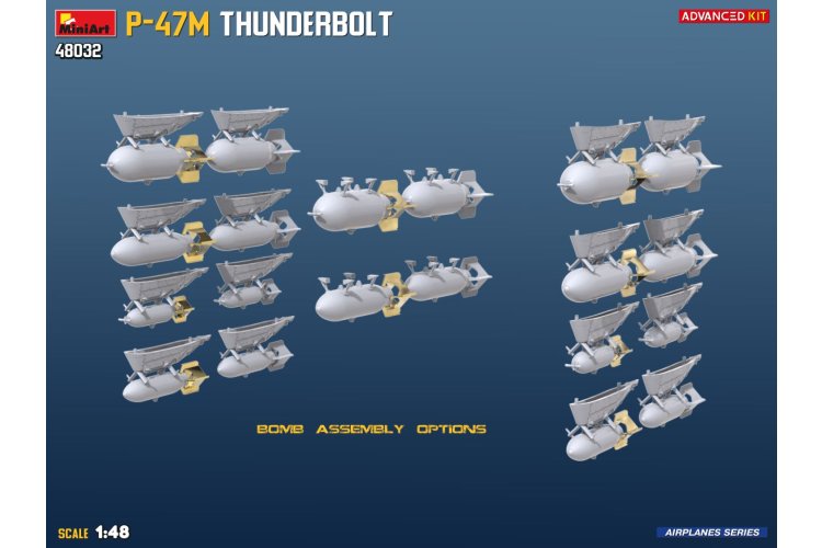 1:48 MiniArt 48032 Republic P-47M Thunderbolt WWII - Advanced Kit - Amerikaans Vliegtuig - Min48032 8 - MIN48032
