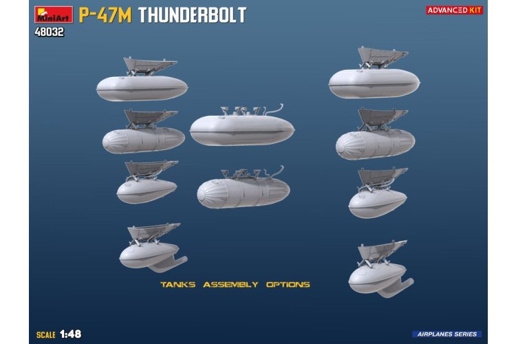 1:48 MiniArt 48032 Republic P-47M Thunderbolt WWII - Advanced Kit - Amerikaans Vliegtuig - Min48032 9 - MIN48032