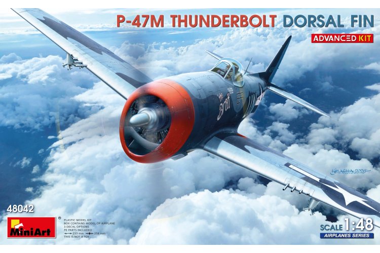 1:48 MiniArt 48042 Republic P-47M Thunderbolt Dorsal Fin WWII - Advanced Kit - Amerikaans Jachtvliegtuig - Min48042 1 - MIN48042