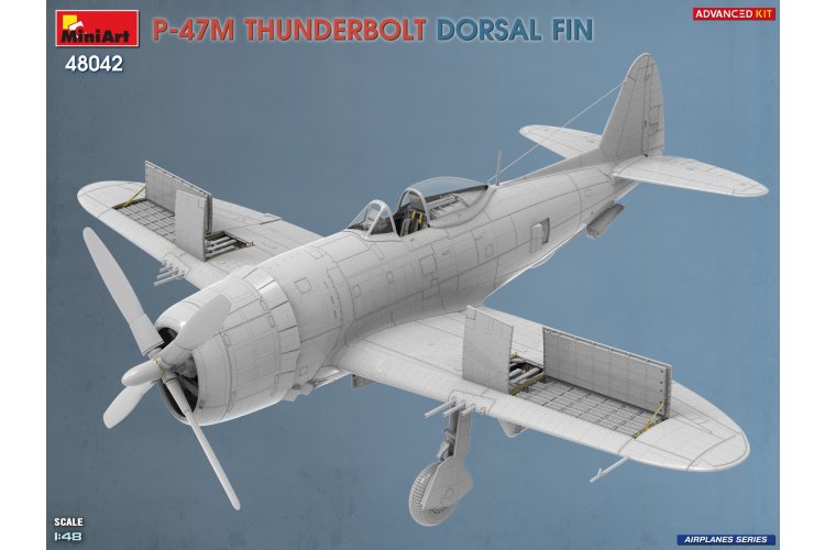 1:48 MiniArt 48042 Republic P-47M Thunderbolt Dorsal Fin WWII - Advanced Kit - Amerikaans Jachtvliegtuig - Min48042 2 - MIN48042