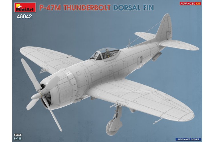 1:48 MiniArt 48042 Republic P-47M Thunderbolt Dorsal Fin WWII - Advanced Kit - Amerikaans Jachtvliegtuig - Min48042 3 - MIN48042