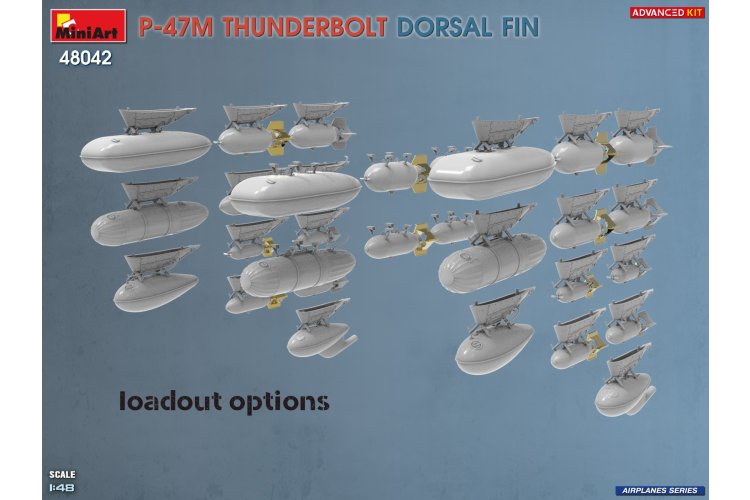 1:48 MiniArt 48042 Republic P-47M Thunderbolt Dorsal Fin WWII - Advanced Kit - Amerikaans Jachtvliegtuig - Min48042 7 - MIN48042