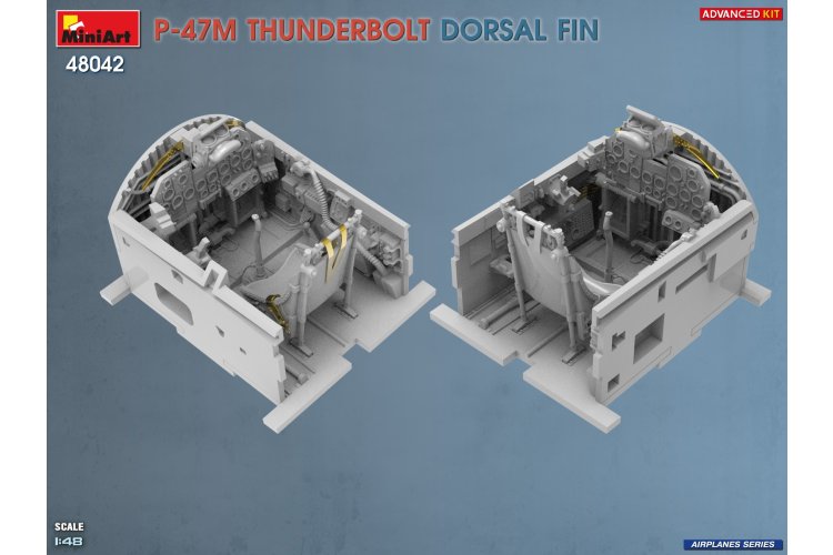1:48 MiniArt 48042 Republic P-47M Thunderbolt Dorsal Fin WWII - Advanced Kit - Amerikaans Jachtvliegtuig - Min48042 9 - MIN48042