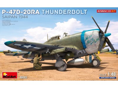 1:48 MiniArt 48043 Republic P-47D-20RA Thunderbolt Saipan 1944 &ndash; Advanced Kit &ndash; American Fighter-Bomber - Min48043 1 - MIN48043