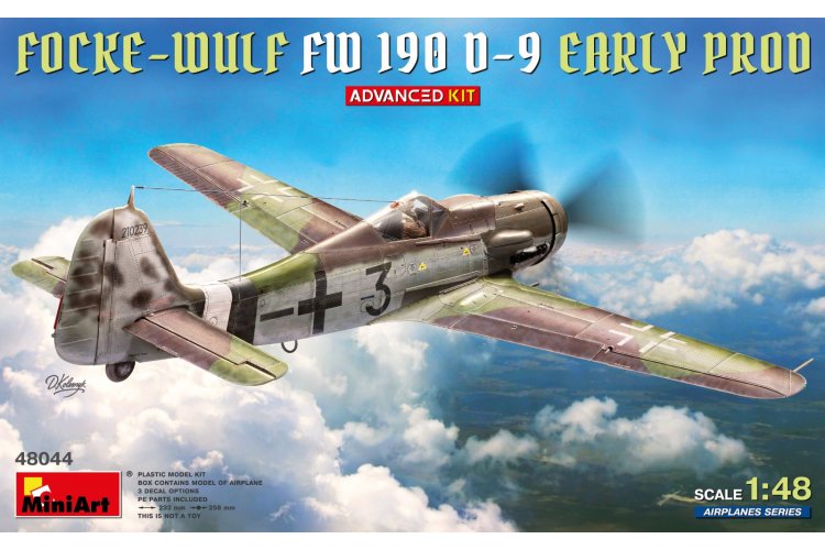 1:48 MiniArt 48044 Focke-Wulf Fw 190D-9 Early Production WWII &ndash; Advanced Kit &ndash; German Propeller Aircraft - Min48044 1 - MIN48044