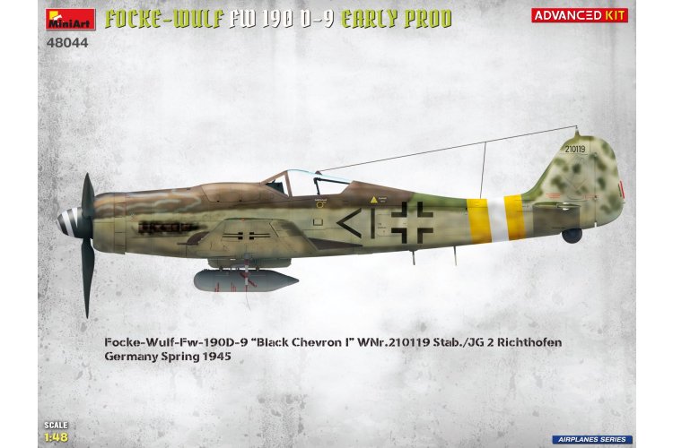 1:48 MiniArt 48044 Focke-Wulf Fw 190D-9 Early Production WWII &ndash; Advanced Kit &ndash; German Propeller Aircraft - Min48044 3 - MIN48044