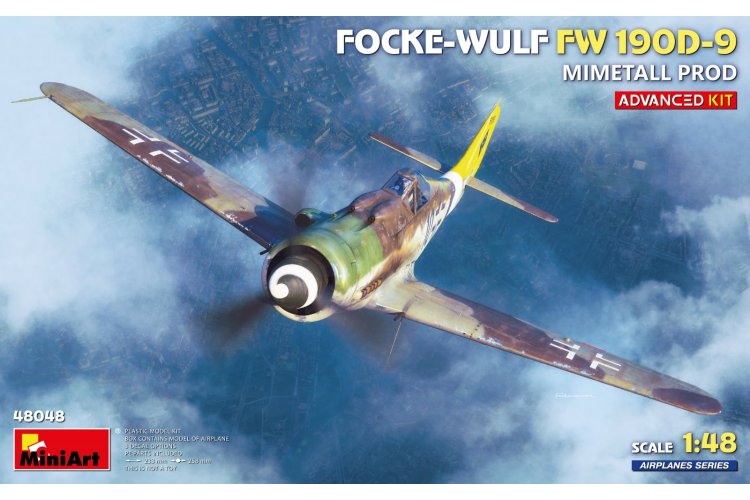 1:48 MiniArt 48048 Focke-Wulf FW 190D-9 Mimetall Prod - Advanced Kit - Duits Propellervliegtuig - Min48048 1 - MIN48048