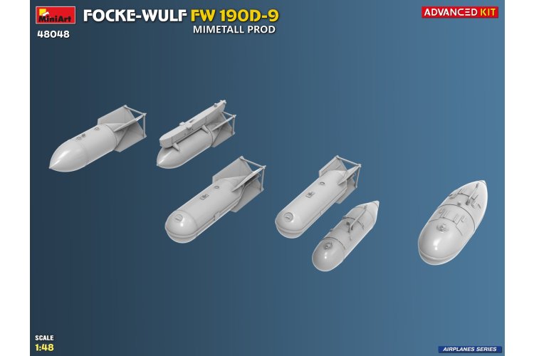 1:48 MiniArt 48048 Focke-Wulf FW 190D-9 Mimetall Prod - Advanced Kit - Duits Propellervliegtuig - Min48048 10 - MIN48048