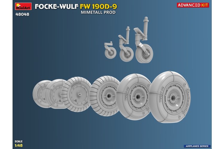 1:48 MiniArt 48048 Focke-Wulf FW 190D-9 Mimetall Prod - Advanced Kit - Duits Propellervliegtuig - Min48048 11 - MIN48048