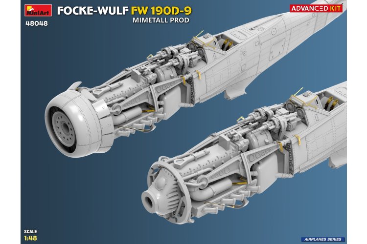 1:48 MiniArt 48048 Focke-Wulf FW 190D-9 Mimetall Prod - Advanced Kit - Duits Propellervliegtuig - Min48048 12 - MIN48048