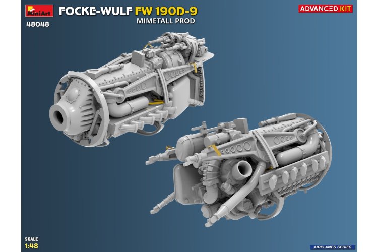 1:48 MiniArt 48048 Focke-Wulf FW 190D-9 Mimetall Prod - Advanced Kit - Duits Propellervliegtuig - Min48048 14 - MIN48048