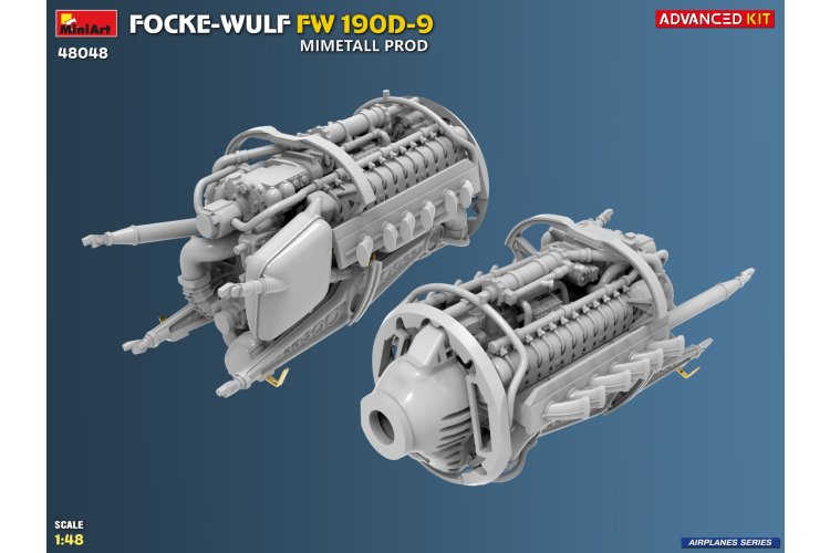 1:48 MiniArt 48048 Focke-Wulf FW 190D-9 Mimetall Prod - Advanced Kit - Duits Propellervliegtuig - Min48048 15 - MIN48048
