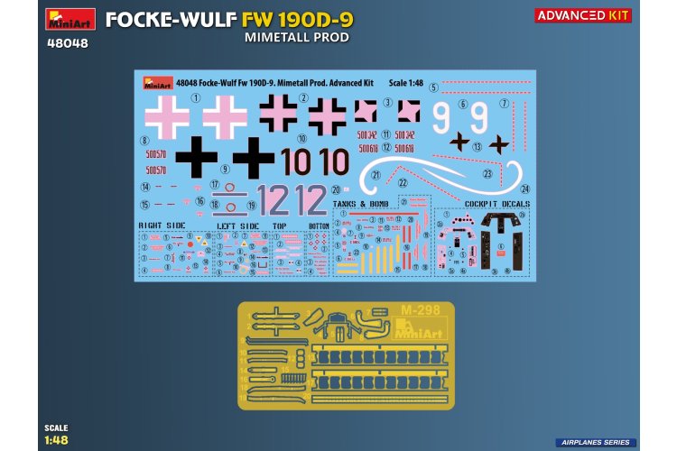 1:48 MiniArt 48048 Focke-Wulf FW 190D-9 Mimetall Prod - Advanced Kit - Duits Propellervliegtuig - Min48048 16 - MIN48048