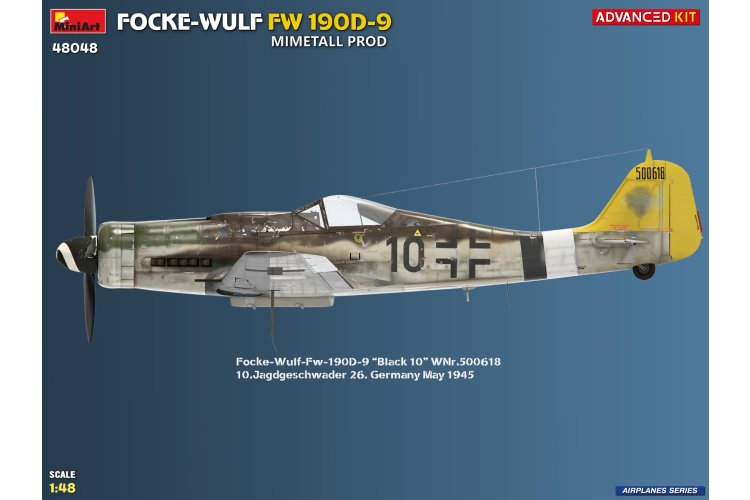 1:48 MiniArt 48048 Focke-Wulf FW 190D-9 Mimetall Prod - Advanced Kit - Duits Propellervliegtuig - Min48048 18 - MIN48048