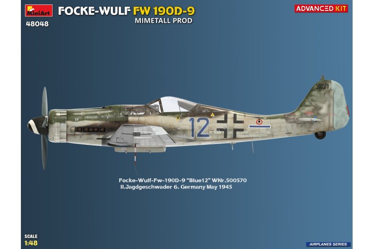 1:48 MiniArt 48048 Focke-Wulf FW 190D-9 Mimetall Prod - Advanced Kit - Duits Propellervliegtuig - Min48048 19 - MIN48048