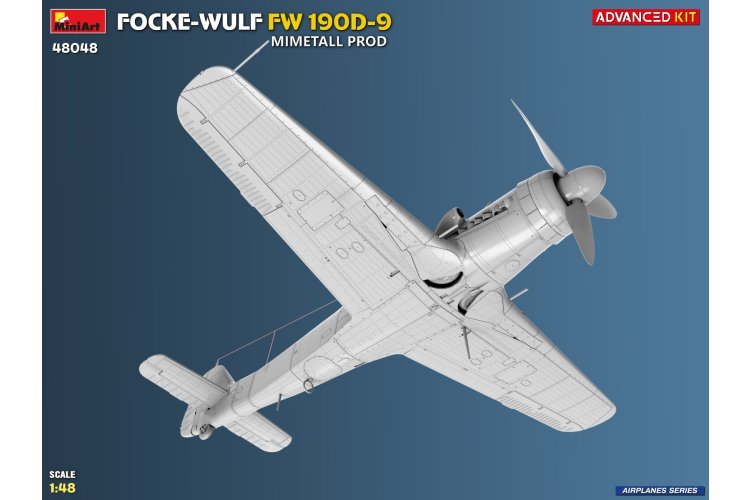 1:48 MiniArt 48048 Focke-Wulf FW 190D-9 Mimetall Prod - Advanced Kit - Duits Propellervliegtuig - Min48048 9 - MIN48048