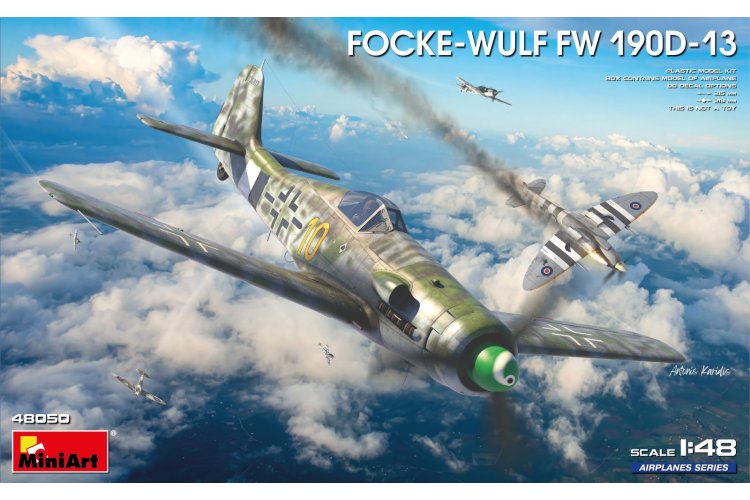 1:48 MiniArt 48050 Focke-Wulf Fw 190D-13 WWII - Duits Jachtvliegtuig - Min48050 1 - MIN48050