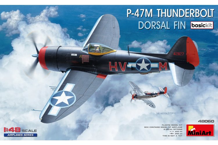 1:48 MiniArt 48060 Republic P-47M Thunderbolt - Dorsal Fin - Basic Kit - Amerikaans Propellervliegtuig - Min48060 1 - MIN48060