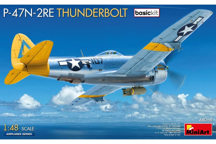 1:48 MiniArt 48068 Republic P-47N-2RE Thunderbolt &ndash; Basic Kit &ndash; American Fighter-Bomber - Min48068 1 - MIN48068
