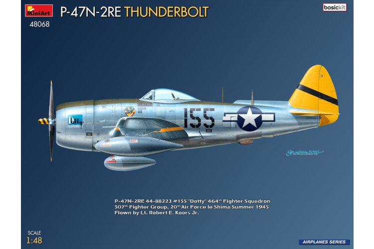 1:48 MiniArt 48068 Republic P-47N-2RE Thunderbolt &ndash; Basic Kit &ndash; American Fighter-Bomber - Min48068 2 - MIN48068