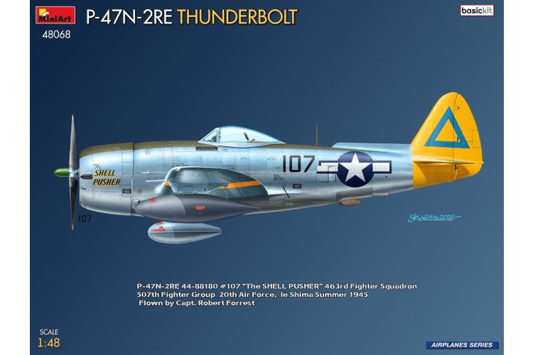 1:48 MiniArt 48068 Republic P-47N-2RE Thunderbolt &ndash; Basic Kit &ndash; American Fighter-Bomber - Min48068 3 - MIN48068