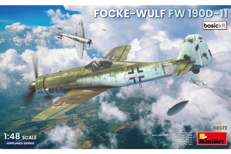 1:48 MiniArt 48072 Focke-Wulf Fw 190 D-11 WWII - Basic Kit - German Fighter Aircraft - Min48072 1 - MIN48072