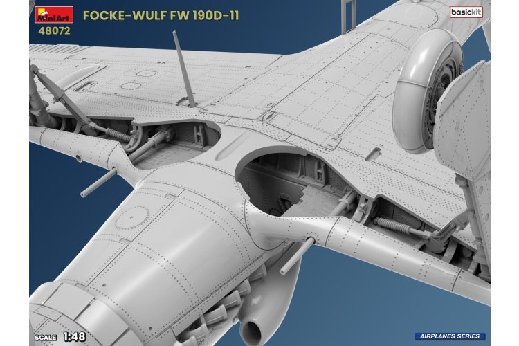 1:48 MiniArt 48072 Focke-Wulf Fw 190 D-11 WWII - Basic Kit - German Fighter Aircraft - Min48072 10 - MIN48072