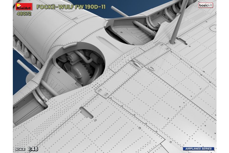 1:48 MiniArt 48072 Focke-Wulf Fw 190 D-11 WWII - Basic Kit - German Fighter Aircraft - Min48072 11 - MIN48072