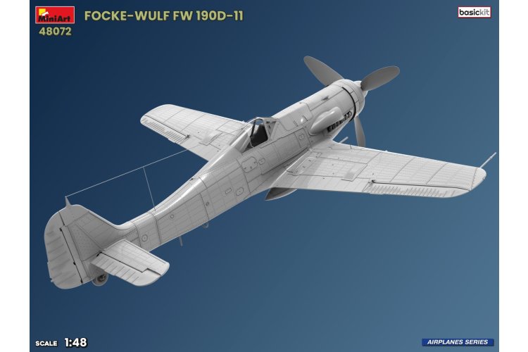 1:48 MiniArt 48072 Focke-Wulf Fw 190 D-11 WWII - Basic Kit - German Fighter Aircraft - Min48072 3 - MIN48072
