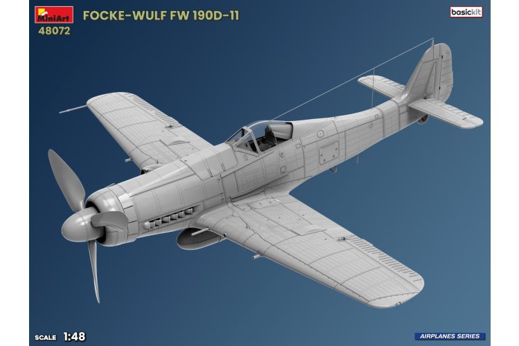 1:48 MiniArt 48072 Focke-Wulf Fw 190 D-11 WWII - Basic Kit - German Fighter Aircraft - Min48072 4 - MIN48072