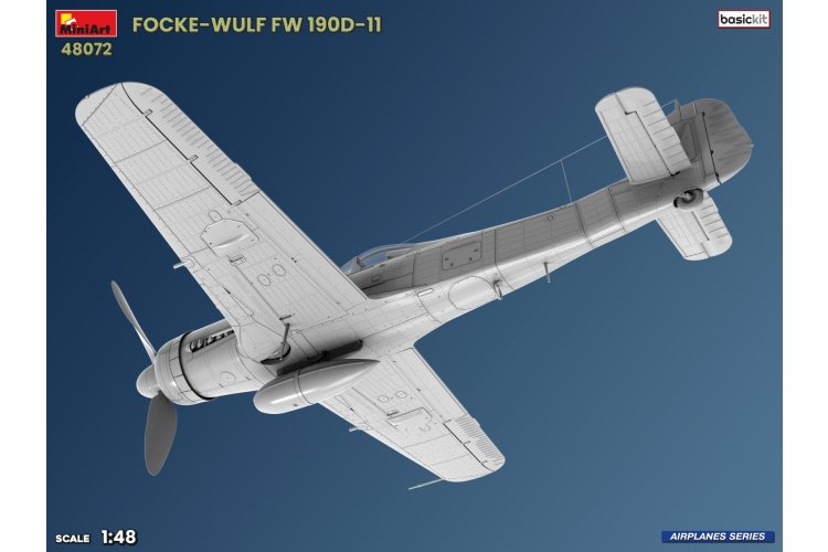 1:48 MiniArt 48072 Focke-Wulf Fw 190 D-11 WWII - Basic Kit - German Fighter Aircraft - Min48072 6 - MIN48072