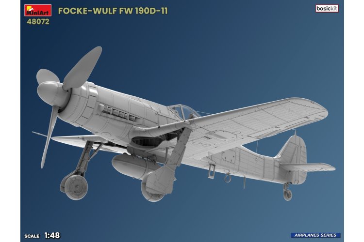 1:48 MiniArt 48072 Focke-Wulf Fw 190 D-11 WWII - Basic Kit - German Fighter Aircraft - Min48072 7 - MIN48072