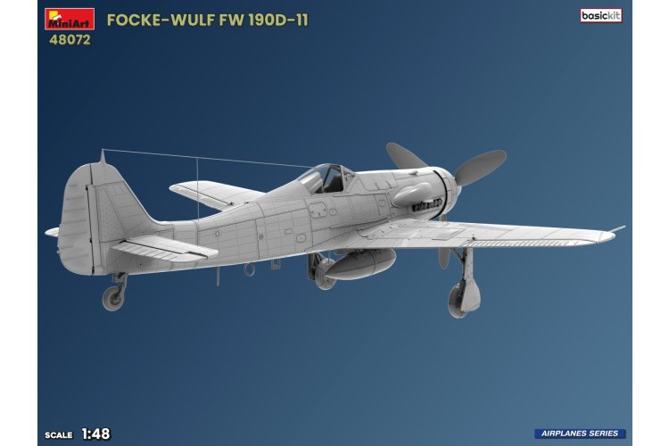 1:48 MiniArt 48072 Focke-Wulf Fw 190 D-11 WWII - Basic Kit - German Fighter Aircraft - Min48072 8 - MIN48072