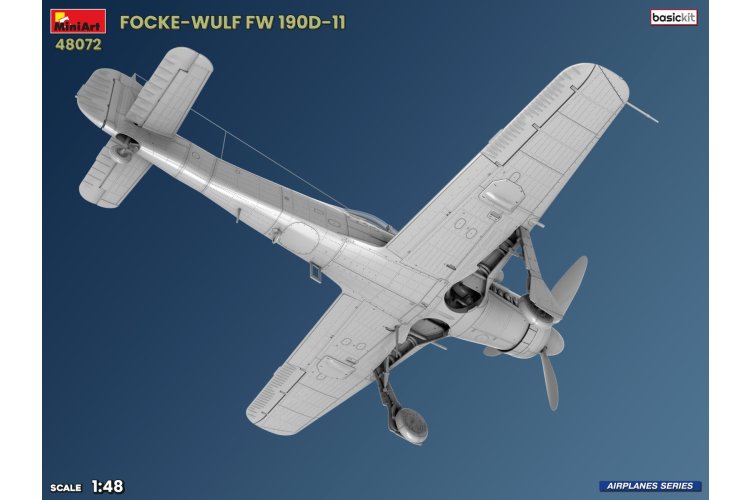 1:48 MiniArt 48072 Focke-Wulf Fw 190 D-11 WWII - Basic Kit - German Fighter Aircraft - Min48072 9 - MIN48072