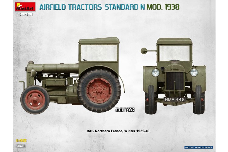 1:48 MiniArt 50001 Standard N Mod. 1938 Vliegveldtractoren WWII - 2 Britse Tractors - Min50001 10 - MIN50001