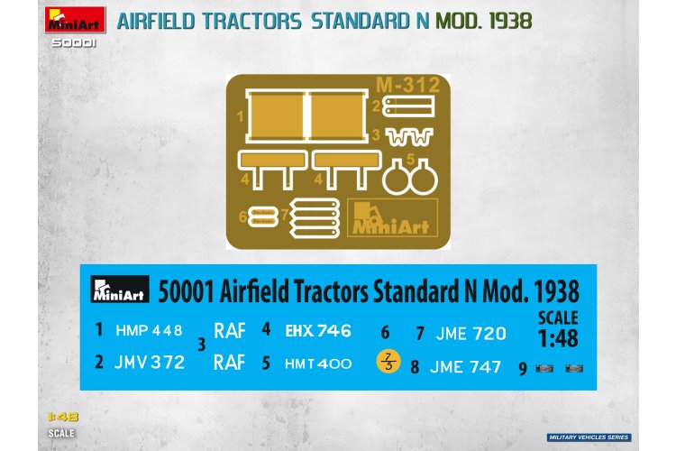 1:48 MiniArt 50001 Standard N Mod. 1938 Vliegveldtractoren WWII - 2 Britse Tractors - Min50001 4 - MIN50001