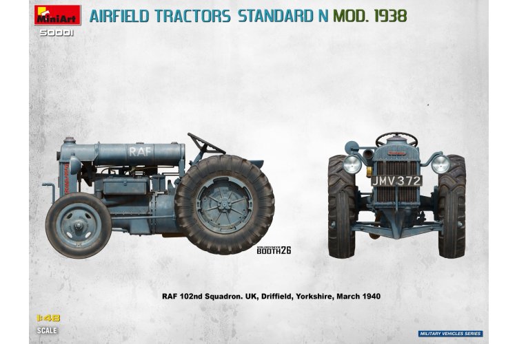 1:48 MiniArt 50001 Standard N Mod. 1938 Vliegveldtractoren WWII - 2 Britse Tractors - Min50001 9 - MIN50001