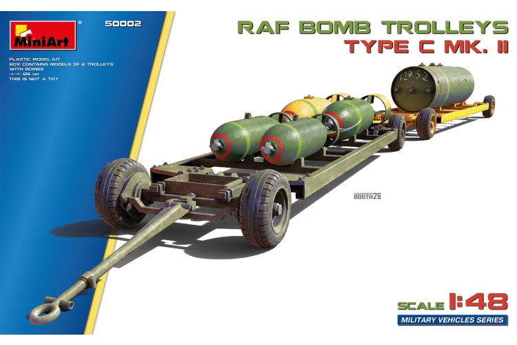 1:48 MiniArt 50002 RAF Type C Mk.II Bommenwagens WWII - Britse Vliegveldvoertuigen - Min50002 1 - MIN50002