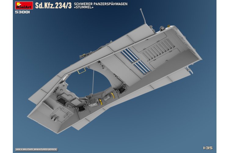1:35 MiniArt 53001 Sd.Kfz.234/3 Schwerer Panzersp&auml;hwagen - Stummel - Militair Voertuig - Min53001 12 - MIN53001