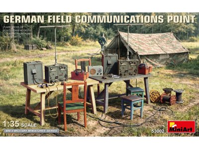 1:35 MiniArt 53002 German Field Communications Point WWII - Radio Communicatie Set - Min53002 1 - MIN53002