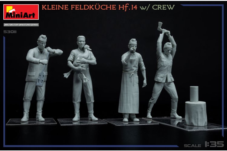 1:35 MiniArt 53011 Kleine Feldk&uuml;che HF.14 met Bemanning - WWII Duitse Mobiele Veldkeuken - Min53011 2 - MIN53011