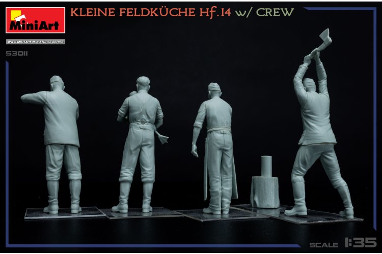 1:35 MiniArt 53011 Kleine Feldk&uuml;che HF.14 met Bemanning - WWII Duitse Mobiele Veldkeuken - Min53011 3 - MIN53011