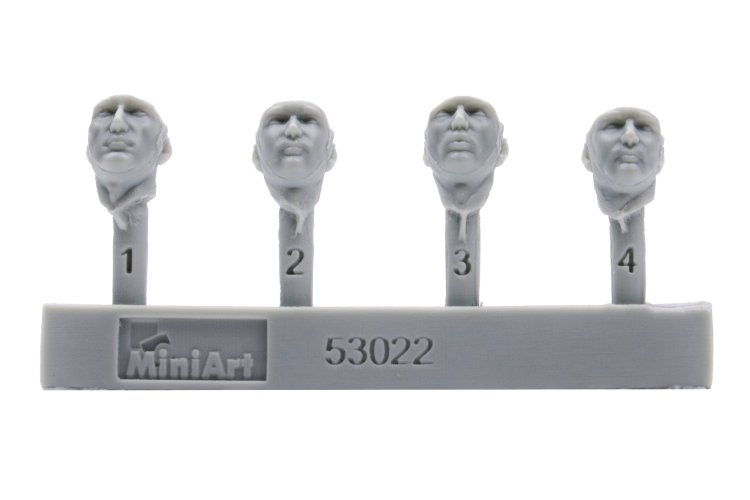 1:35 MiniArt 53022 German Tank Riders WWII - Set No. 1 - 4 Figures with Resin Heads - Min53022 2 - MIN53022