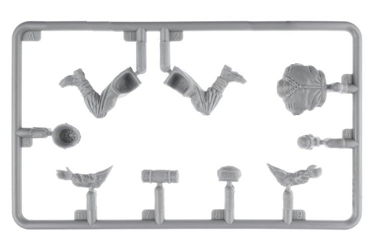 1:35 MiniArt 53022 German Tank Riders WWII - Set No. 1 - 4 Figures with Resin Heads - Min53022 4 - MIN53022