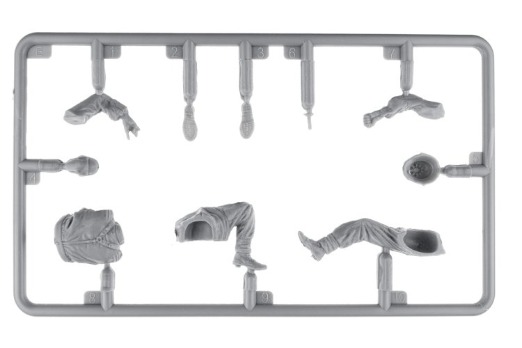 1:35 MiniArt 53022 German Tank Riders WWII - Set No. 1 - 4 Figures with Resin Heads - Min53022 6 - MIN53022