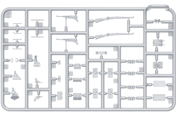 1:35 MiniArt 53022 German Tank Riders WWII - Set No. 1 - 4 Figures with Resin Heads - Min53022 7 - MIN53022