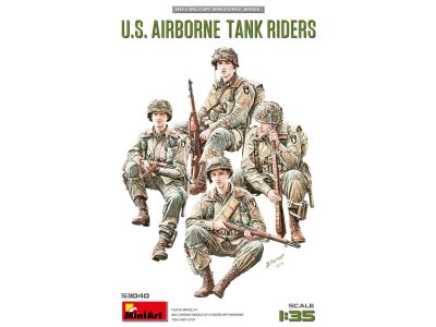 1:35 MiniArt 53040 U.S. Airborne Tank Riders WWII &ndash; 4 Figures - Min53040 1 - MIN53040