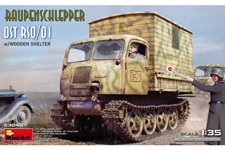 1:35 MiniArt 53048 Raupenschlepper Ost RSO/01 met Houten Cabine &ndash; WWII Duits Rupsvoertuig - Min53048 1 - MIN53048
